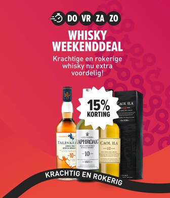 Weekenddeal: krachtig en rokerige whisky met 15% korting